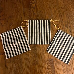 3 Lele sadoughi Headband dust bags black white stripe